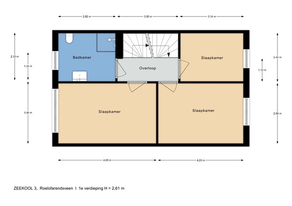 Floorplan - Zeekool 3, 2371 KD Roelofarendsveen